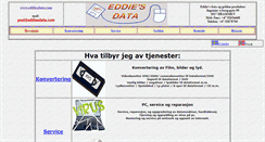 Desktop Screenshot of eddiesdata.no