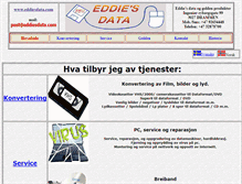 Tablet Screenshot of eddiesdata.no